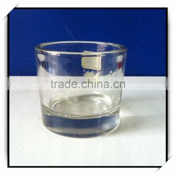 250ml Thick glass candle jar good quality DH15