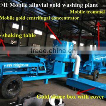 Small Gold Trommel Scrubber Wash Plant