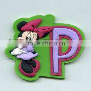 3d custom soft pvc magnet, rubber fridge sticker
