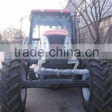 Top Quality !! 130 hp 4WD Farm tractors with implements,front end loader,backhoe,log trailer with crane