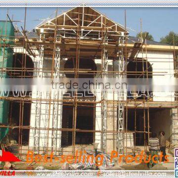 EU stanrdards steel structure prefab villa
