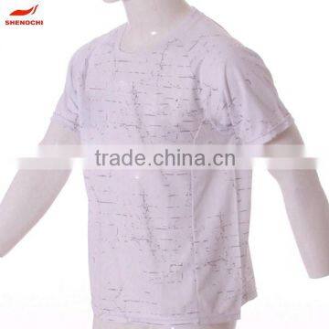 2015 Hot new products Custom O-neck 100 polyester printed t shirt