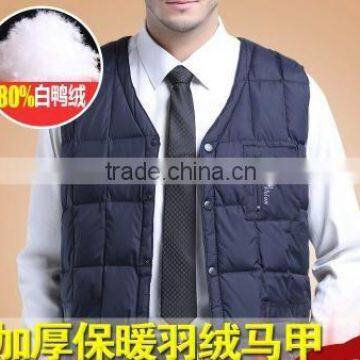 Down jacket down jacket men Slim Down Vest Mens authentic thick winter leisure vest