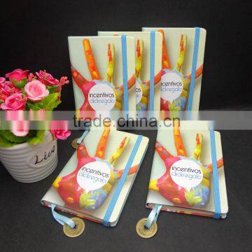 A6 full color printing notebook with coin