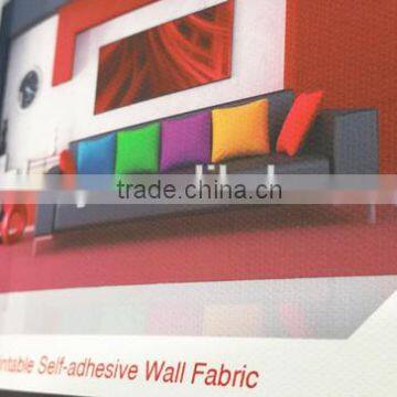 Printable Self-adhesive Wall Fabric Matte White Wall Canvas Fabric