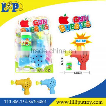 Summer toys cartoon bubble gun toy with bubble water