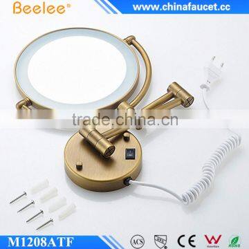 Beelee Antique Round Adjustable Mirror Led Magic Wall Mounted Lighted Makeup Mirror photo-2