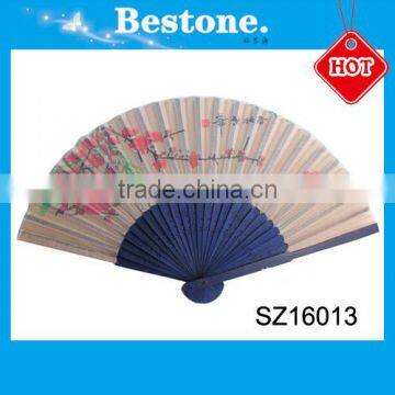 Popular gift custom printed plain paper hand fans for sale