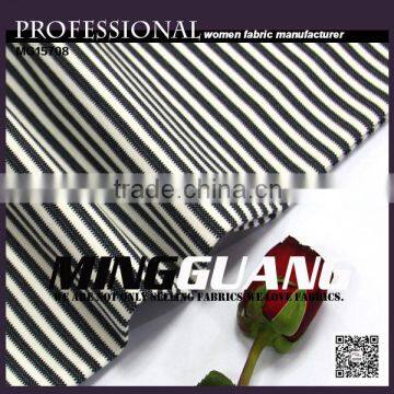 2016 Fashion Shripe Style Pattern Fabric 65% Polyester 32% Rayon 3%spandex Ladies Fashion Dress photo-4