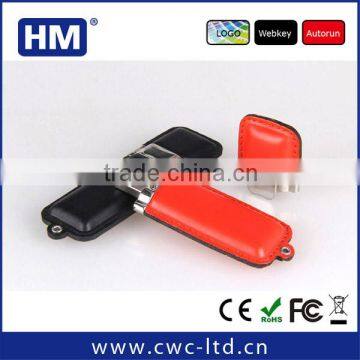 Business Leather Flash Drive Memory Stick U-Disk 16GB