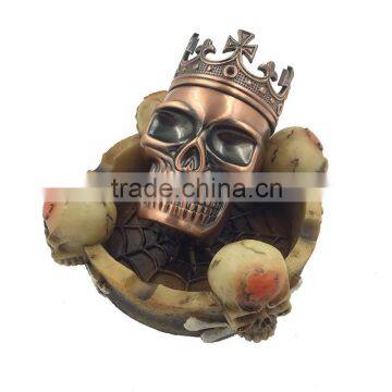 GT-1126high Quality Funny Resin Spider Skull Ashtray photo-3
