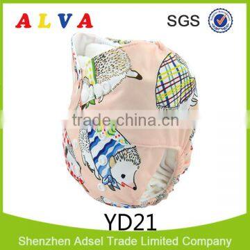 2016 Alva New Pattern Hedgehogs Design Hot Sale Pocket Baby Cloth Diaper