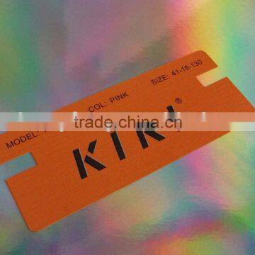 printed card for bag