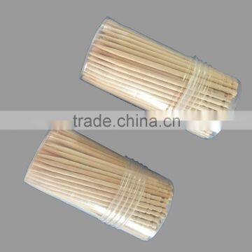 95pcs per tube wooden round toothpicks