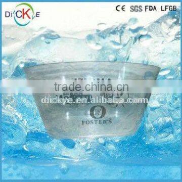 White Crystal Plastic Beer Ice Bucket/ made in China plastic ice bucket