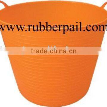 plastic garden bucket,flexible PE bucket,bathing tub,REACH standard