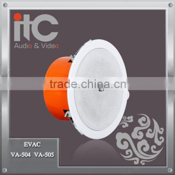 ITC VA-504 Series 6W 4" or 5" Metal EVAC Fireproof Ceiling Speaker