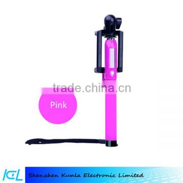 Infrared Remote Control selfie stick Solar power 2016 new style selfie stick without any electromagnetic interference