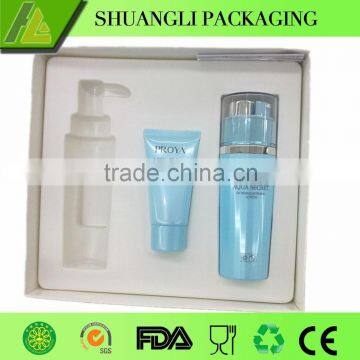 White plastic facial skin creams container