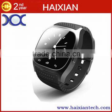 Sport Wristwatch Bluetooth Smart watch M26 with Dial SMS Remind Pedometer for Android Smartphones