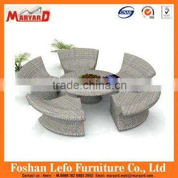 Garden beach dining set table and chair