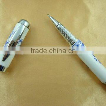Big Blue and White Real Porcelain Fat Gift Set Pen Gel Ink Pen photo-6