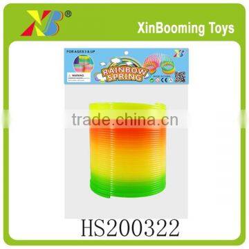 Lovely plastic rainbow spring toy for promotion