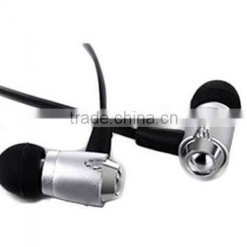 3.5mm stereo metal earbuds high quality metal earphone,mobile phone earphone,earphone with mic