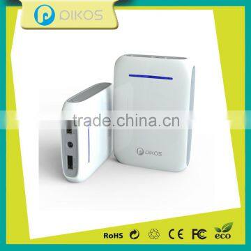 2015 quality ABS fireproof shell universal 18650 power bank 10400mAh for iphone and mobile phone
