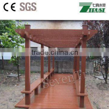 2015 Hot-sale WPC pergola,eco-friendly pergola, outdoor pergola,