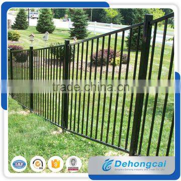 Wholesale & low price black powder painted steel used aluminum fence