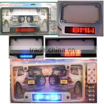 12V LED english car license panel/ 7x23/12x48/12x36 pixel