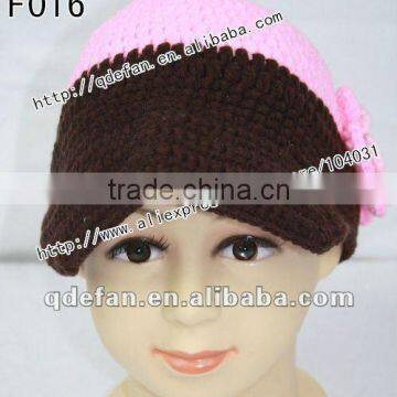 Wholesale baby boutique crochet hat knit hat baby photo prop beautiful 2012 fashion baby girl hats