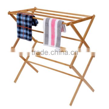 Household Essentials Folding Towel Drying Bamboo Rack, Outside Rack