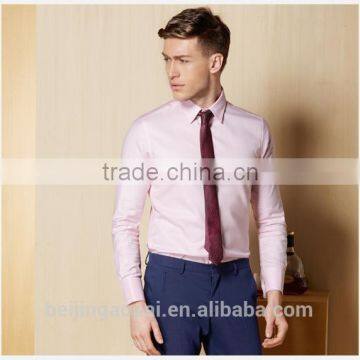 Latest custom mens pink color mens shirts 100% cotton cheap wholesale price man official shirts