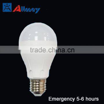 New shape Smart Emergency led bulb 5W 7W rechargeable bulb E27 B22 internal lithium battery emergency time last 5 hours