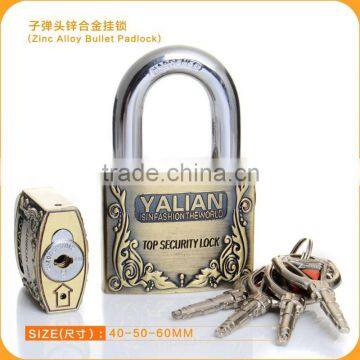 Yalian Expert Professional Zinc Alloy Bullet Key Padlock