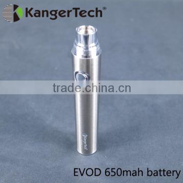 2014 most popular evod battery, 650mah rechargeable kangertech e-cigarette battery wholesale china