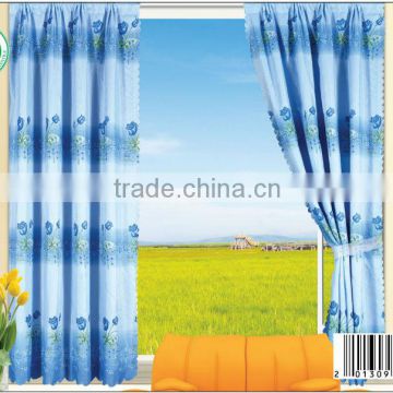 [ready made]15 years top-rated golden seller newest 100% polyester printed finished curtain