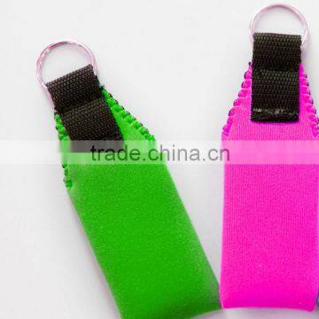 Hot sale! 3mm neoprene wrist strap neoprene keychain key holder,neoprene key holder, custome make pringting key holder