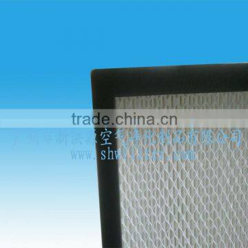 SHW plastic frame mini-pleat air hepa filter