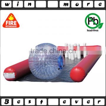 PVC material cheap inflatable bubble bowling for sale