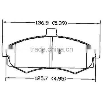 D941 58101-2DA30 front for Hyundai disk brake pads