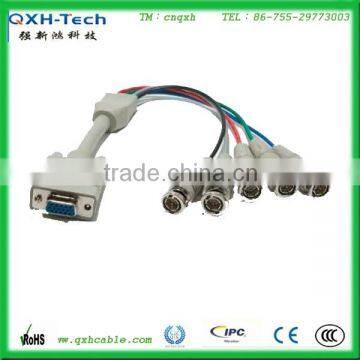 0.3m HD SDI VGA to 5 BNC Monitor Cable