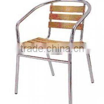 Aluminum wood chair/Dining chair