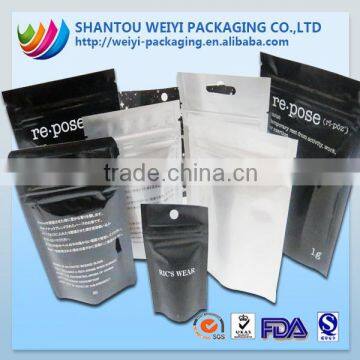 resealable aluminum foil rice paper stand up pouch