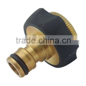 1"ADAPTOR WITH 3/4"-1" INSERT, Brass, Soft grip, TPR coated