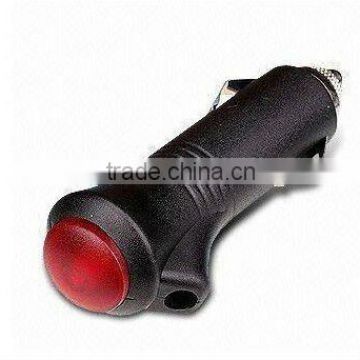 car cigarette lighter plug with button