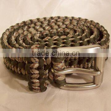 Newest Fashion Adjustable Survival Kit Type Belt Outdoor Camping Survival Paracord Belt