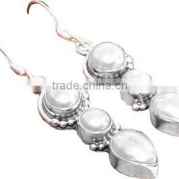 Rare Unusual Natural !! Black Onyx 925 Sterling Silver Earring, Wholesale Jewelry 925 Sterling Silver, Gift Silver Jewellery